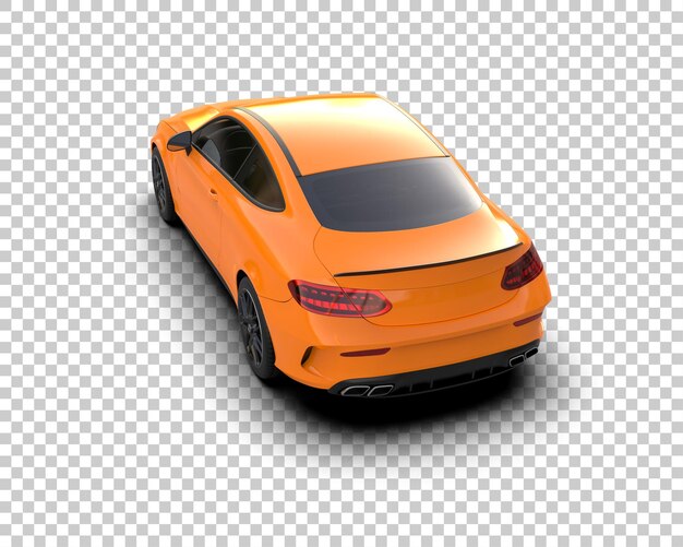 Ilustración de renderización 3D de automóviles realistas aislados en el fondo