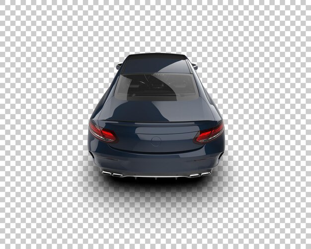 Ilustración de renderización 3D de automóviles realistas aislados en el fondo