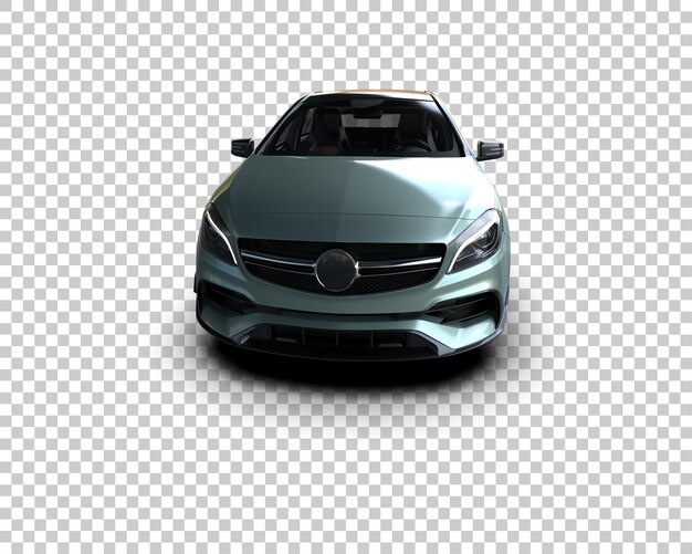 Ilustración de renderización 3D de automóviles realistas aislados en el fondo