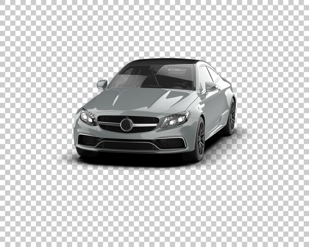Ilustración de renderización 3D de automóviles realistas aislados en el fondo