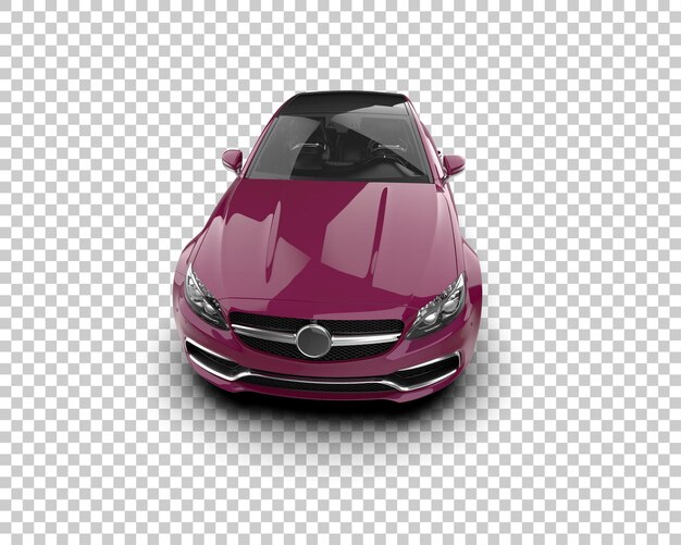 Ilustración de renderización 3D de automóviles realistas aislados en el fondo