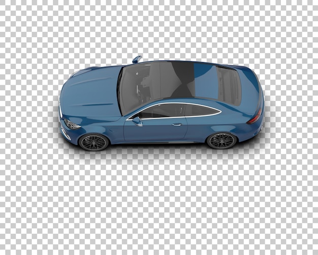 Ilustración de renderización 3D de automóviles realistas aislados en el fondo