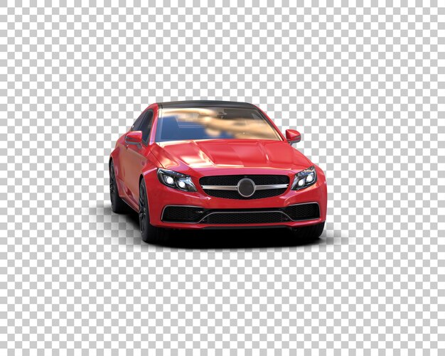 Ilustración de renderización 3D de automóviles realistas aislados en el fondo