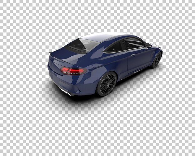 Ilustración de renderización 3D de automóviles realistas aislados en el fondo