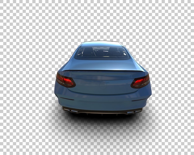 Ilustración de renderización 3D de automóviles realistas aislados en el fondo