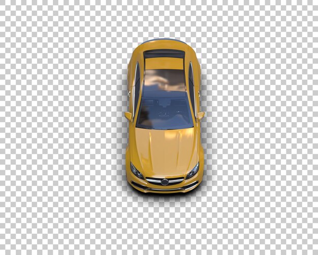 Ilustración de renderización 3D de automóviles realistas aislados en el fondo