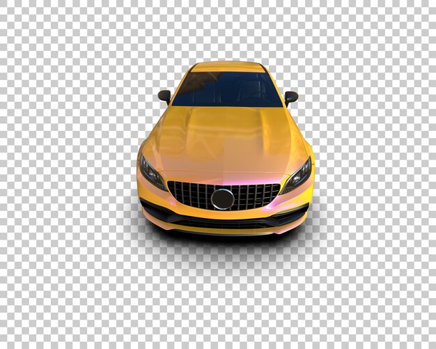 Ilustración de renderización 3D de automóviles realistas aislados en el fondo