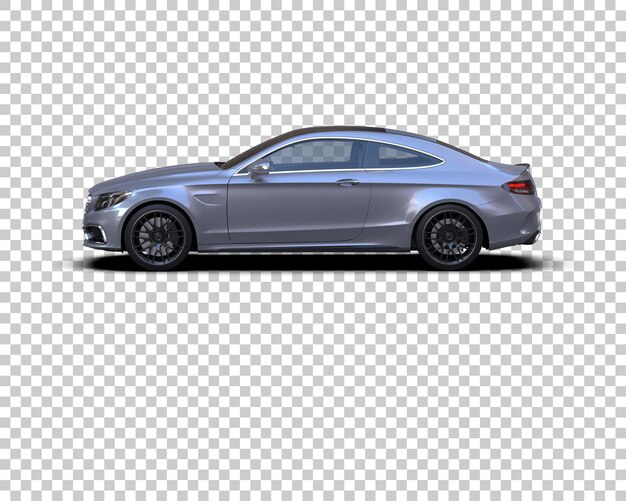 Ilustración de renderización 3D de automóviles realistas aislados en el fondo