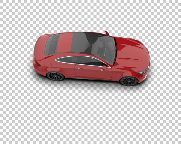 Ilustración de renderización 3D de automóviles realistas aislados en el fondo