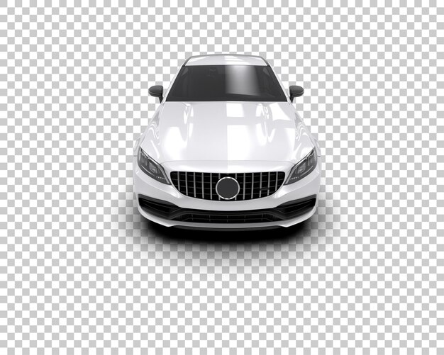 Ilustración de renderización 3D de automóviles realistas aislados en el fondo