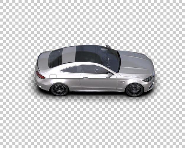 Ilustración de renderización 3D de automóviles realistas aislados en el fondo