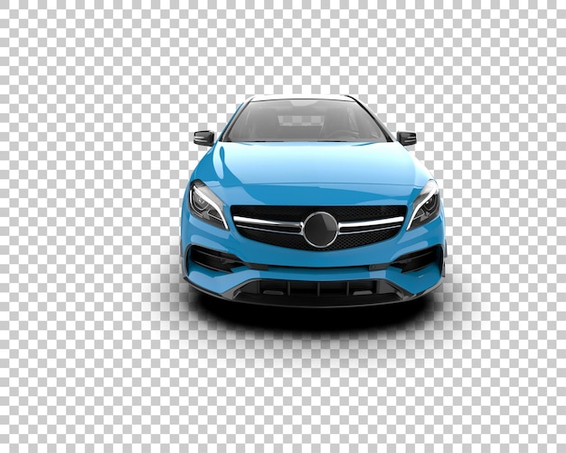 Ilustración de renderización 3D de automóviles realistas aislados en el fondo