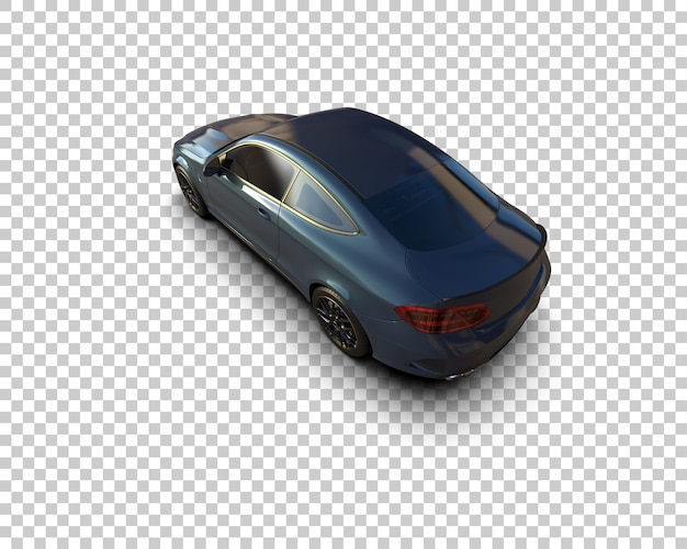 Ilustración de renderización 3D de automóviles realistas aislados en el fondo