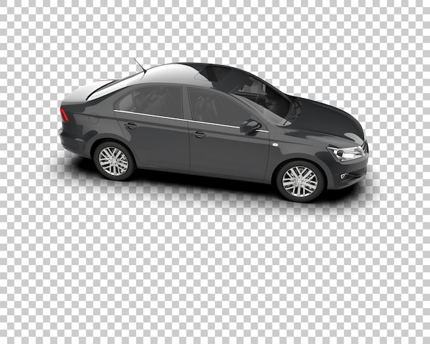 Ilustración de renderización 3D de automóviles realistas aislados en el fondo