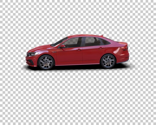 Ilustración de renderización 3D de automóviles realistas aislados en el fondo