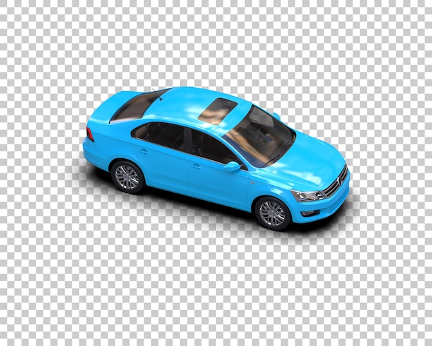 Ilustración de renderización 3D de automóviles realistas aislados en el fondo