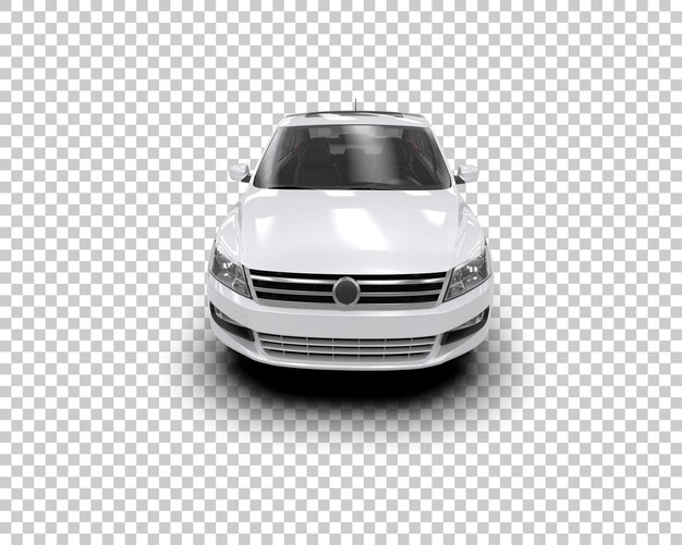 Ilustración de renderización 3D de automóviles realistas aislados en el fondo
