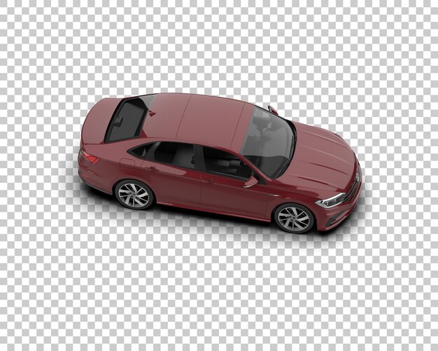 Ilustración de renderización 3D de automóviles realistas aislados en el fondo