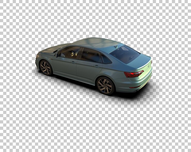 PSD ilustración de renderización 3d de automóviles realistas aislados en el fondo