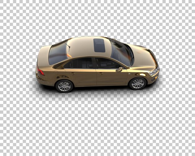 Ilustración de renderización 3D de automóviles realistas aislados en el fondo