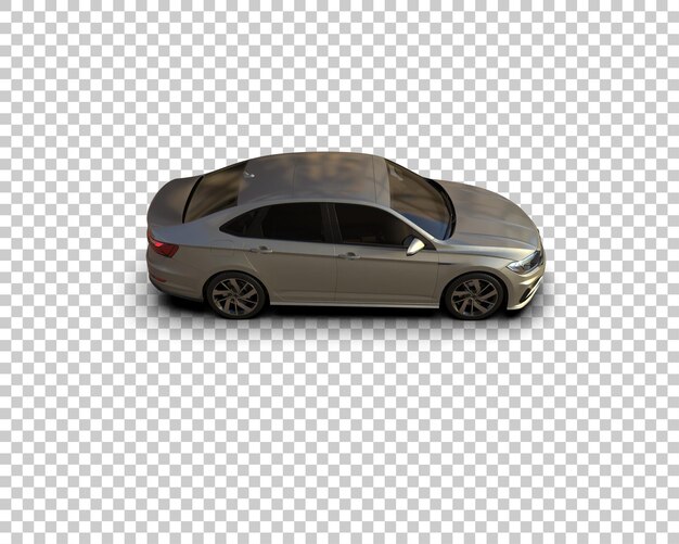 Ilustración de renderización 3D de automóviles realistas aislados en el fondo