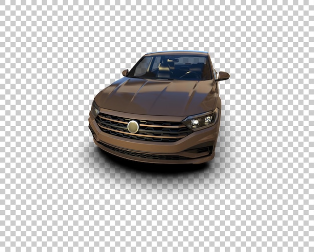 Ilustración de renderización 3D de automóviles realistas aislados en el fondo