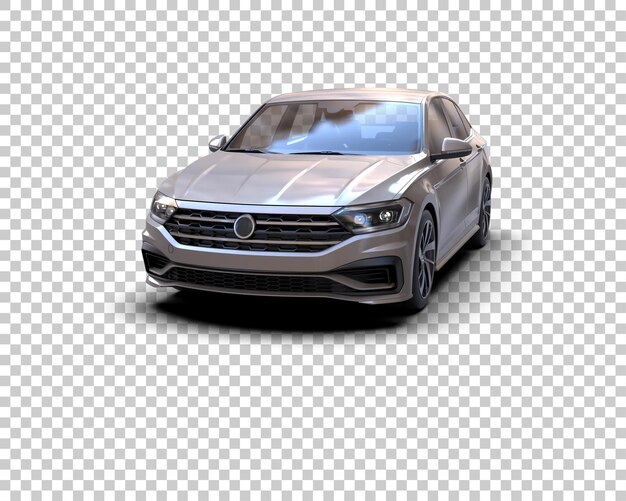Ilustración de renderización 3D de automóviles realistas aislados en el fondo