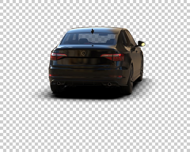 Ilustración de renderización 3D de automóviles realistas aislados en el fondo