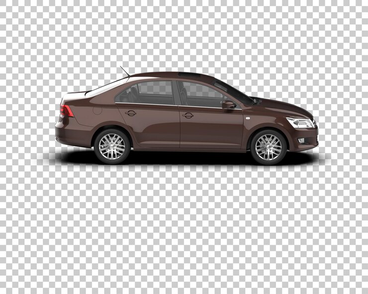 PSD ilustración de renderización 3d de automóviles realistas aislados en el fondo