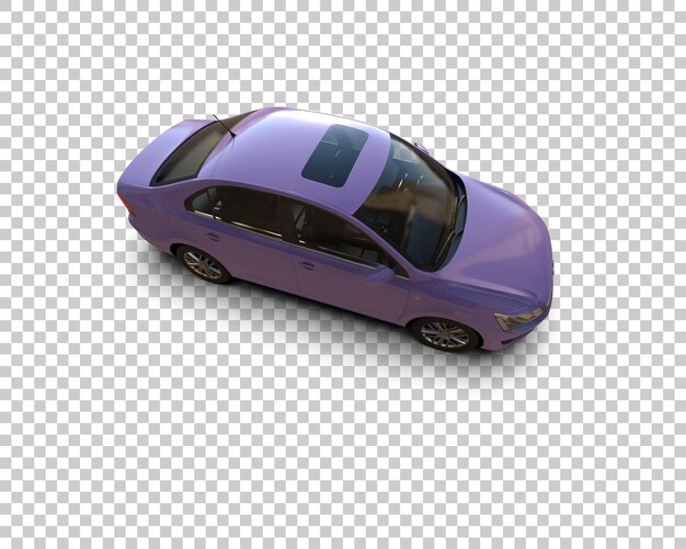 Ilustración de renderización 3D de automóviles realistas aislados en el fondo