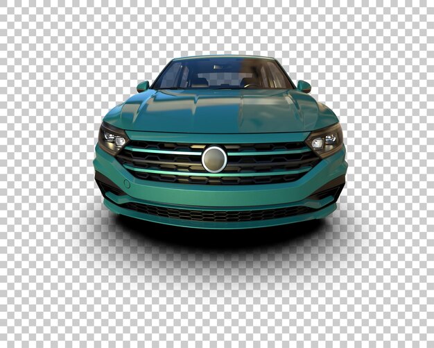 Ilustración de renderización 3D de automóviles realistas aislados en el fondo