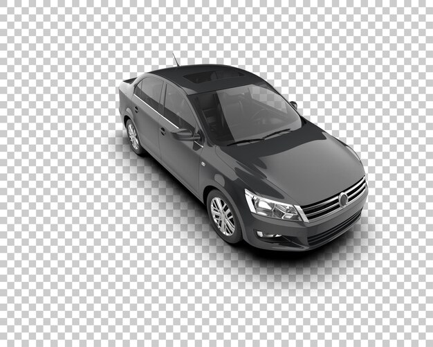 Ilustración de renderización 3D de automóviles realistas aislados en el fondo