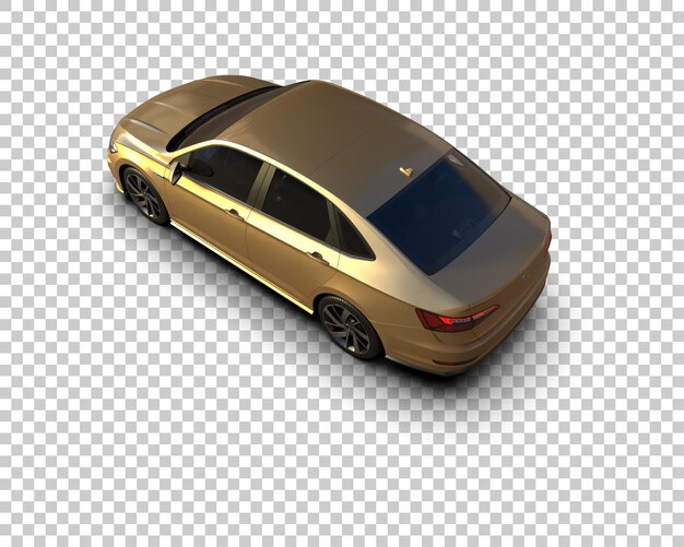 Ilustración de renderización 3D de automóviles realistas aislados en el fondo