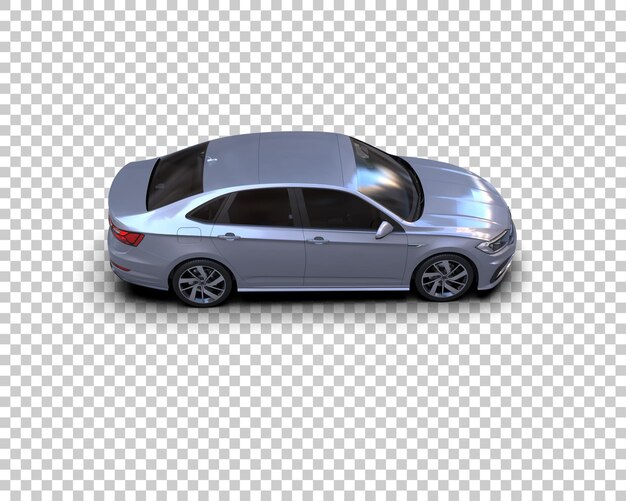 Ilustración de renderización 3D de automóviles realistas aislados en el fondo