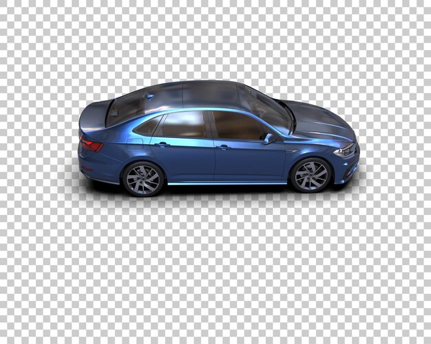Ilustración de renderización 3D de automóviles realistas aislados en el fondo