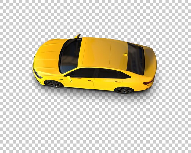 Ilustración de renderización 3D de automóviles realistas aislados en el fondo