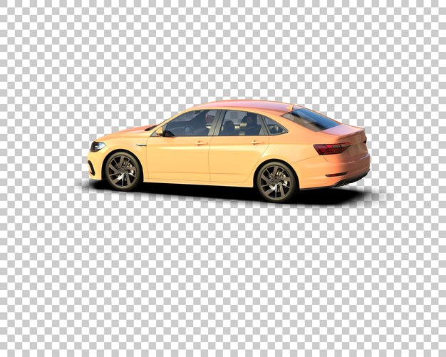 Ilustración de renderización 3D de automóviles realistas aislados en el fondo