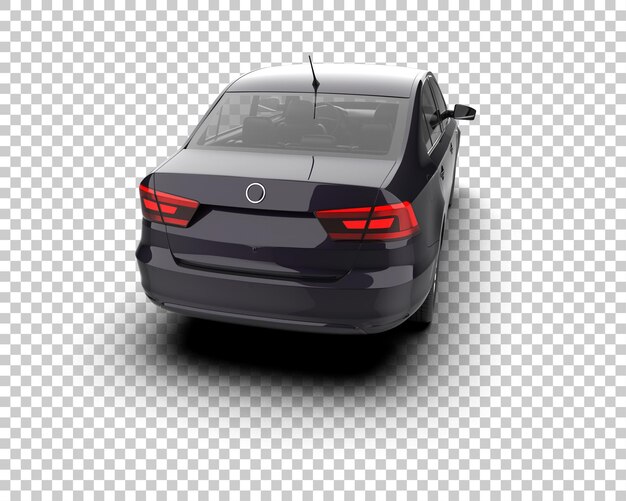 Ilustración de renderización 3D de automóviles realistas aislados en el fondo