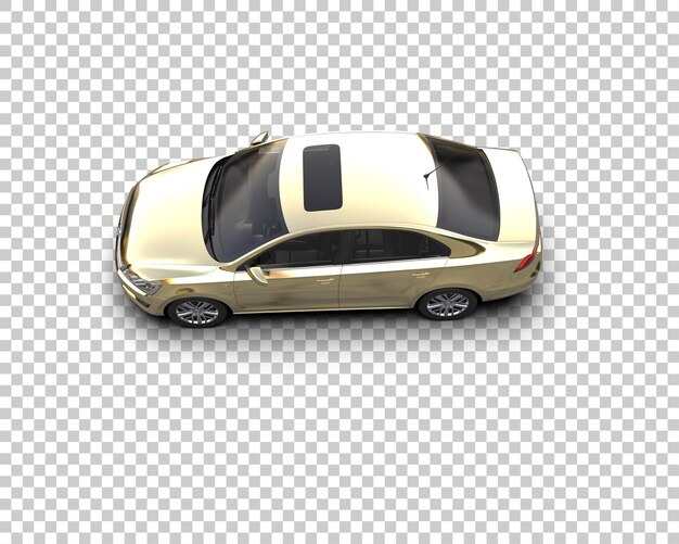 Ilustración de renderización 3D de automóviles realistas aislados en el fondo