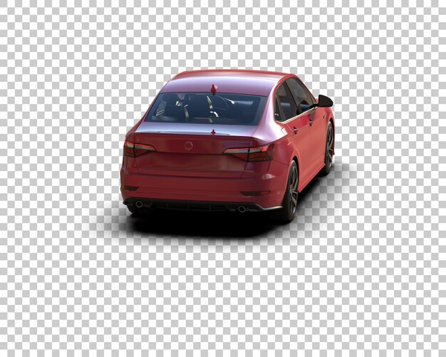 Ilustración de renderización 3D de automóviles realistas aislados en el fondo