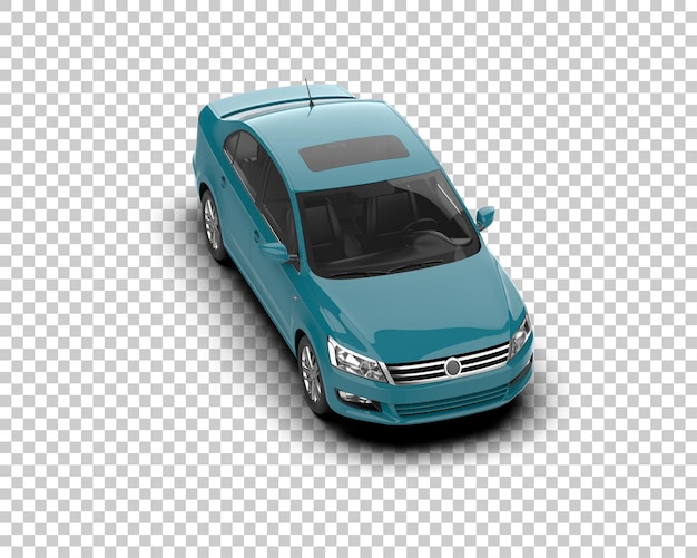 Ilustración de renderización 3D de automóviles realistas aislados en el fondo