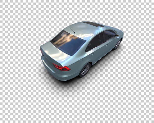 Ilustración de renderización 3D de automóviles realistas aislados en el fondo
