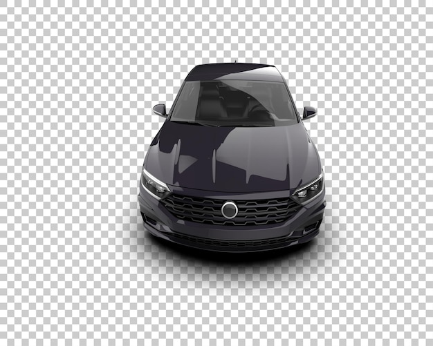 Ilustración de renderización 3D de automóviles realistas aislados en el fondo
