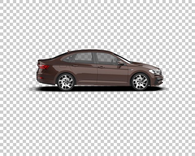 Ilustración de renderización 3D de automóviles realistas aislados en el fondo