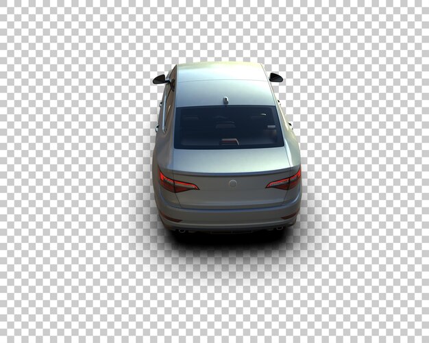 Ilustración de renderización 3D de automóviles realistas aislados en el fondo