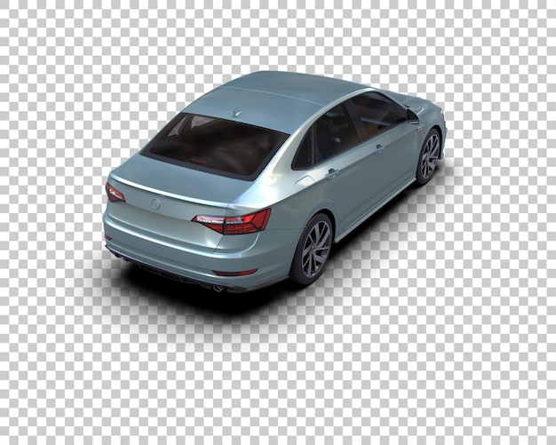 Ilustración de renderización 3D de automóviles realistas aislados en el fondo