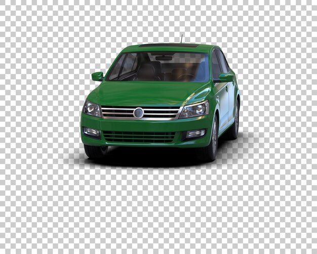 Ilustración de renderización 3D de automóviles realistas aislados en el fondo