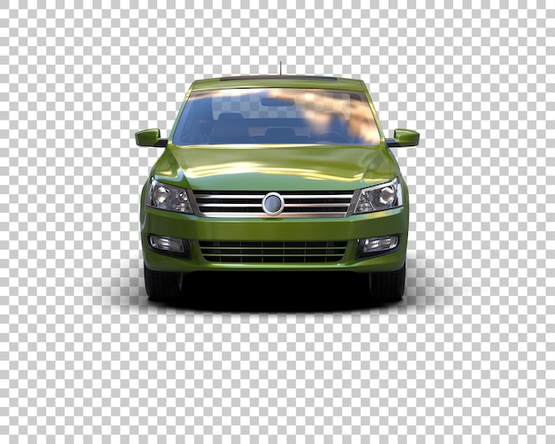 Ilustración de renderización 3D de automóviles realistas aislados en el fondo