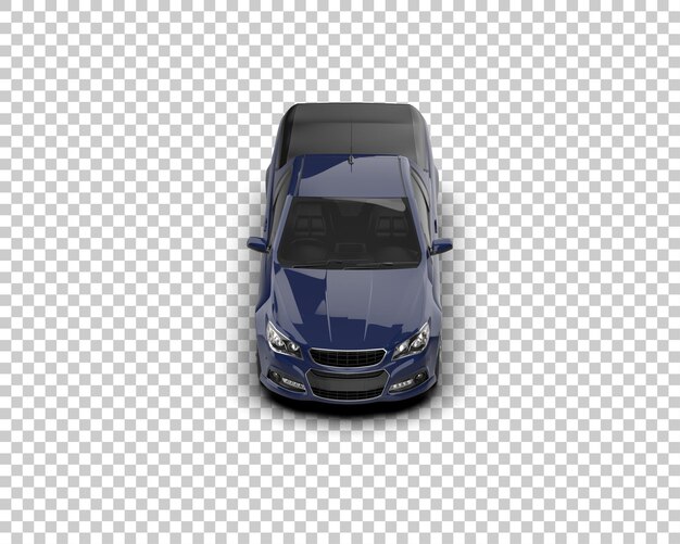 Ilustración de renderización 3D de automóviles realistas aislados en el fondo