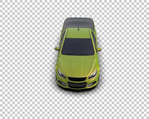 Ilustración de renderización 3D de automóviles realistas aislados en el fondo
